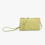 Riley Convertible Cross Body Purse, Wristlet or Clutch - Lemon