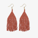 Lexie - Rust Luxe Petite Fringe Earrings