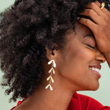 Autumn - Brass Weeping Willow Earrings by Ink & Alloy