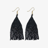 Lexie - Black Luxe Petite Fringe Earrings
