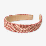Caroline - Woven Raffia Headband - Peach