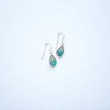 Dune Sterling Silver Teardrop Earrings - Islamorada Sand & Turquoise by Dune