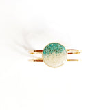 Marina Gold Plated Cuff - Islamorada Sand & Turquoise by Dune