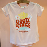 Good Vibes Floral - Islamorada T Shirt- Girls