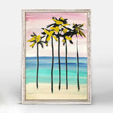 Abtract Palm Trees 5x7 Rustic Mini Wall Art
