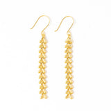Parker V Chain Link Brass Drop Earrings by Ink & Alloy