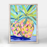 Pineapples Abstract  5x7 Rustic Mini Wall Art