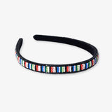 Sadie - Seed Bead Thin Luxe Headband - Rio