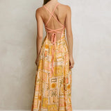 Handkerchief Maxi Dress - Sandcastle