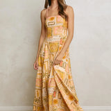 Handkerchief Maxi Dress - Sandcastle