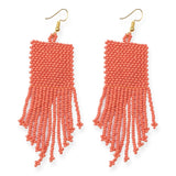 Coral Petite Fringe Earring