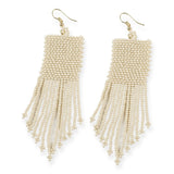 Ivory Petite Fringe Earrings