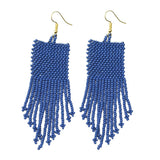 Lapis Petite Fringe Earrings