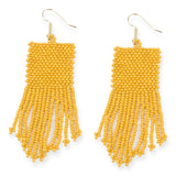 Mustard Petite Fringe Earrings