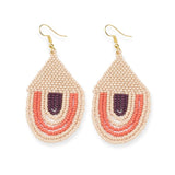 Pink Sunset Bead Earrings