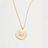 Sunburst Coin Necklace