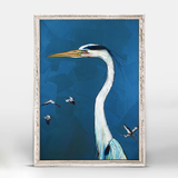 Great Blue Heron 5x7 Canvas Wall Art
