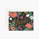 Rifle Paper Co Card - Gold Floral Thanks