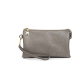 Convertible Cross Body Purse, Wristlet or Clutch -  Pewter