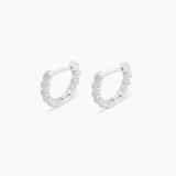 Madison Shimmer Huggies Earrings - Silver by Gorjana