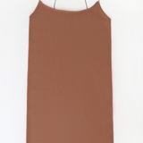 Ribbed Mini Dress w/ Thin Straps by NikiBiki - Cognac