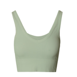 Herringbone Ribbed Crop Top by NikiBiki - Basil Green