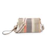 Izzy Cross Body Purse with Guitar Strap - Multi Woven Stripe