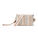 Izzy Cross Body Purse with Guitar Strap - Rainbow Woven