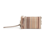 Riley Convertible Cross Body Purse, Wristlet or Clutch -  Embroidered Rose
