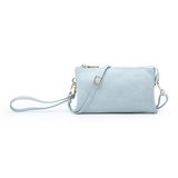 Riley Convertible Cross Body Purse, Wristlet or Clutch -  Powder Blue