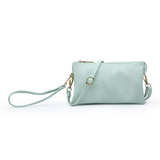 Riley Convertible Cross Body Purse, Wristlet or Clutch - Seafoam