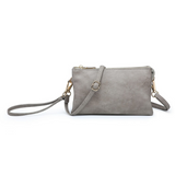 Riley Convertible Cross Body Purse, Wristlet or Clutch - Stone