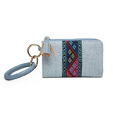 Liv Bangle Wristlet Purse - Tribal Blue