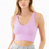 Reversible Herringbone Crop Top by NikiBiki - Fair Orchid