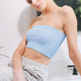 NikiBiki Wide Ribbed Tube Top by NikiBiki - Cashmere Blue