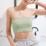Wide Ribbed Tube Top by NikiBiki - Desert Sage Green