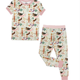 Toddler Bamboo Short Sleeve Pajama Set - Making Waves Mermaid - Emerson