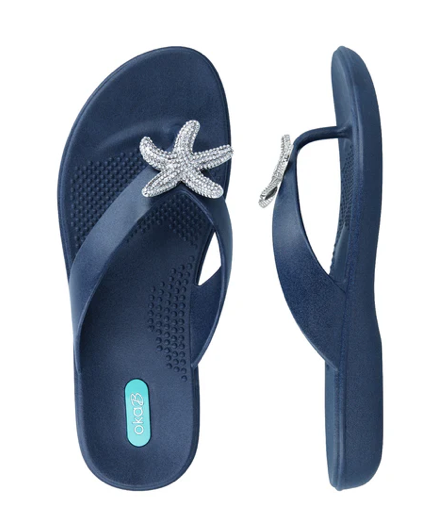 Livie Sandal w/ Large Starfish - Signature Blue by Oka B