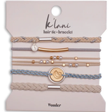 Mixed 5 Pack Hair Ties - Wonder - K'lani Hairties