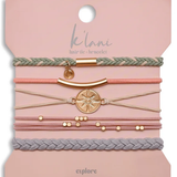 Mixed 5 Pack Hair Ties - Explore - K'lani Hairties
