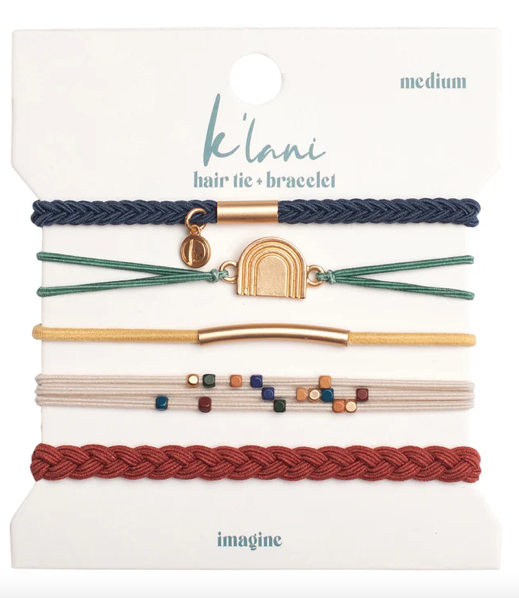 Mixed 5 Pack Hair Ties - Imagine - K'lani Hairties
