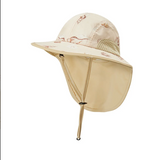 Sun Safety Adjustable Play Hat by Milkbarn- Seashells