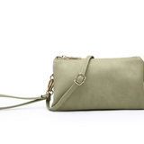 Riley Convertible Cross Body Purse, Wristlet or Clutch - Moss Green