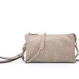 Riley Convertible Cross Body Purse, Wristlet or Clutch - Sand