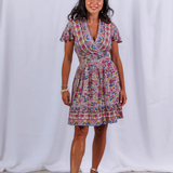 Aida Mini Dress - Plumeria Pink Floral