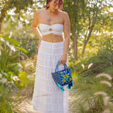 Flowy Layered Maxi Skirt - White