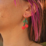 Lottie - Cherry Cluster Beaded Earrings