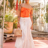 Big Bow Tube Top by Eesome - Orange