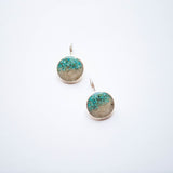 Marina Leverback Earrings - Islamorada Sand with Turqouise by Dune