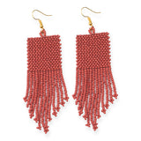 Terra Cotta Petite Fringe Earrings